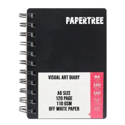 Picture of PAPERTREE  Visual Art Diary Off White Paper A6  Size