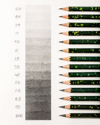 Picture of Camlin Kokuyo Drawing Pencil Pack Of 14 Pcs