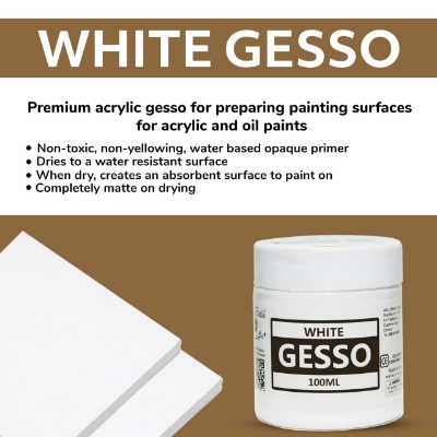 Picture of Acrylic Gesso White 100Ml Bottle