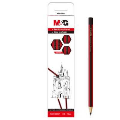 Picture of M&G AWP30897 Hexagonal HB Pencils Pack- 12Pec