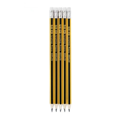 Picture of M&G Awp357G6 Sketch drawng pencil 2b 12 pcs with eraser and sharpner free