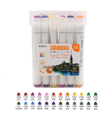 Picture of M&G Double-tip Triangle Art Marker 12 shade