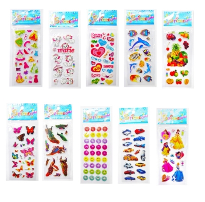 Picture of 05 Pcs different Design 3D sticker for kids play (Any Design)