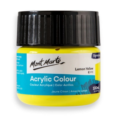 Picture of Mont Marte Acrylic Paint 100ml Lemon yellow