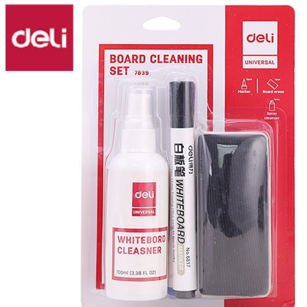 Picture of Deli E7839 white Board Cleaning Set white board cleaning kit White board cleaning set