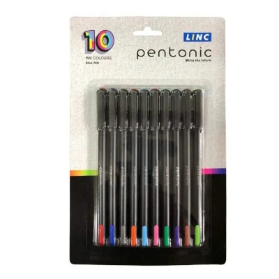 Picture of Linc Pentonic 10 Color Smooth Ball Pen Set