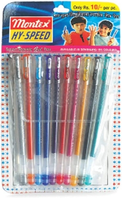 Picture of Montex Hi-Speed Glitter Pen (10 Colors) - Pen