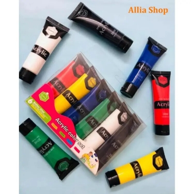 Picture of Keep Smiling Acrylic Paint Set (30ML)-6 Colors