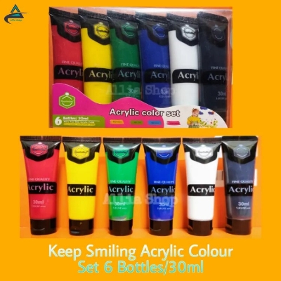 Picture of Keep Smiling Acrylic Paint Set (30ML)-6 Colors