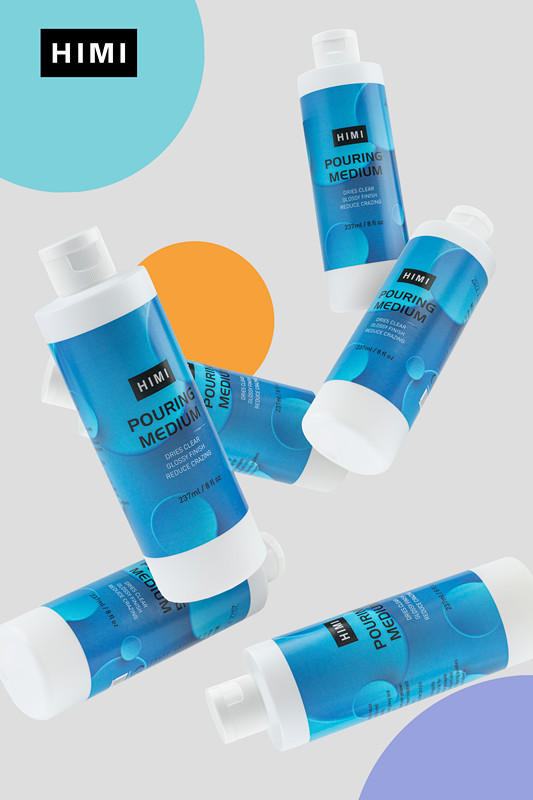 Picture of Himi Miya Pouring medium acrylic flow Increases the transparency of acrylic paints without affecting their color intensity and vibrancy