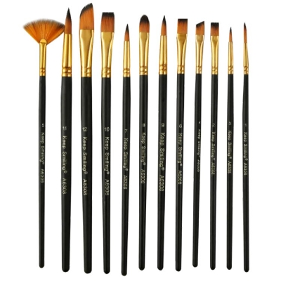 Picture of Keep Smiling Artist Paint Mix Brush 12 Pcs Set