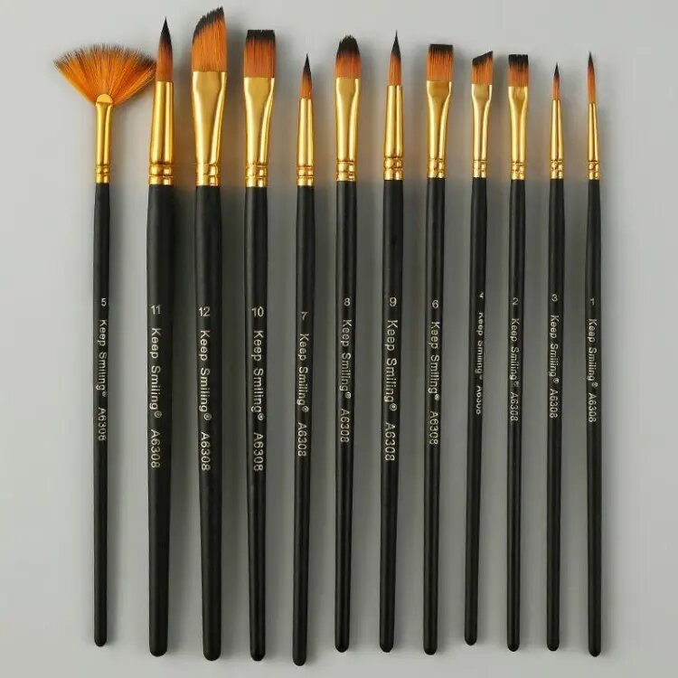 Picture of Keep Smiling Artist Paint Mix Brush 12 Pcs Set