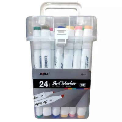 Picture of Instant Dry Dual Tip Alco Art Markers 12/24/36/48/60