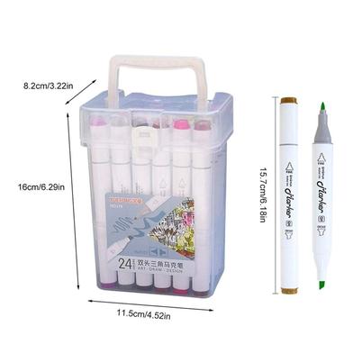Picture of Instant Dry Dual Tip Alco Art Markers 12/24/36/48/60