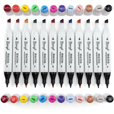 Picture of Instant Dry Dual Tip Alco Art Markers 12/24/36/48/60