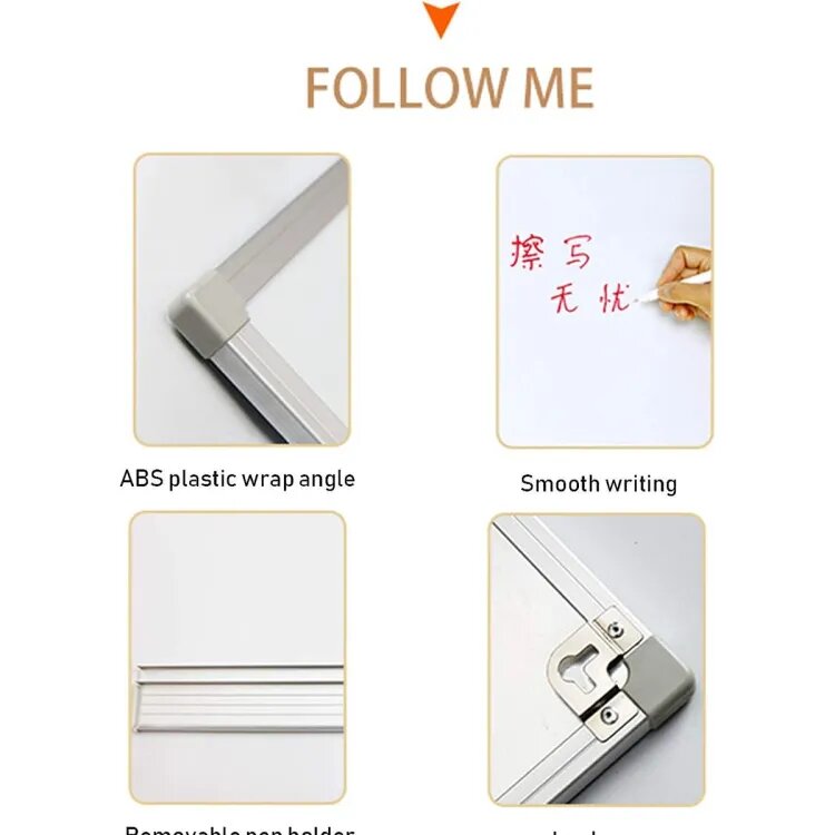 Picture of White Board Writing Board 18/24 INCH - Versatile and Practical Board for Notes, Messages, and Presentations - Great Addition to Home and Office