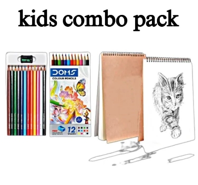 Picture of Kids sketch combo pack12 long pencil & sketch pad