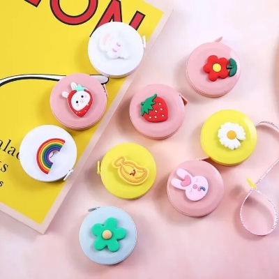 Picture of Mini Tape Meter Tape Tailor Ruler Keychain Measuring Tape Clothing Size Tape Measure Portable Sewing Tools Accessoriess