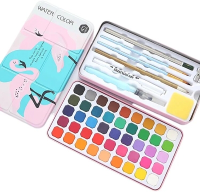 Picture of Keep Smiling Solid Pigment Water Color Set 45 Colors