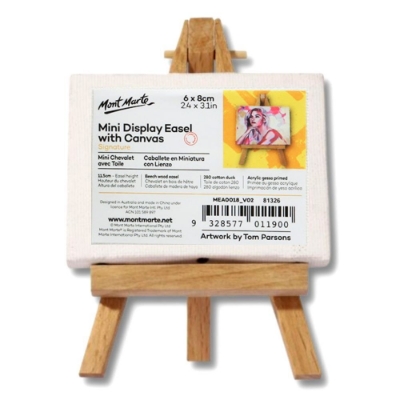 Picture of Mont Marte Mini Display Easel with Canvas 6 x 8cm