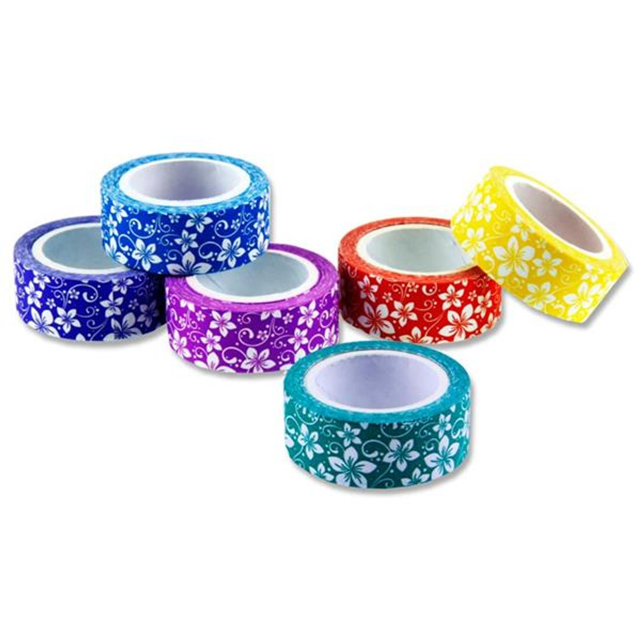 Picture of 6 Pcs floral paper tape