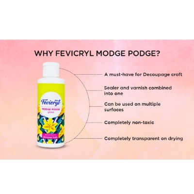 Picture of Fevicryl Modge Podge Gloss , 120 ml