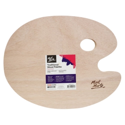 Picture of Mont Marte Painting Oval Wood Palette
