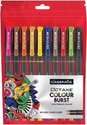 Picture of Classmate Octane Color Burst Gel Pens pack of 10 pcs
