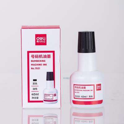 Picture of Deli 7521 Black Ink Numbering Machine 40ml