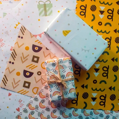 Picture of 4 Sheets wrapper Creative cute Decorative Paper School Supplies Background paper