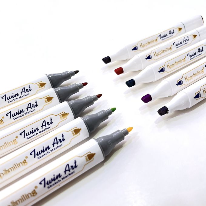 Picture of Keep Smiling Professional Sketch Marker Pen - 12 color
