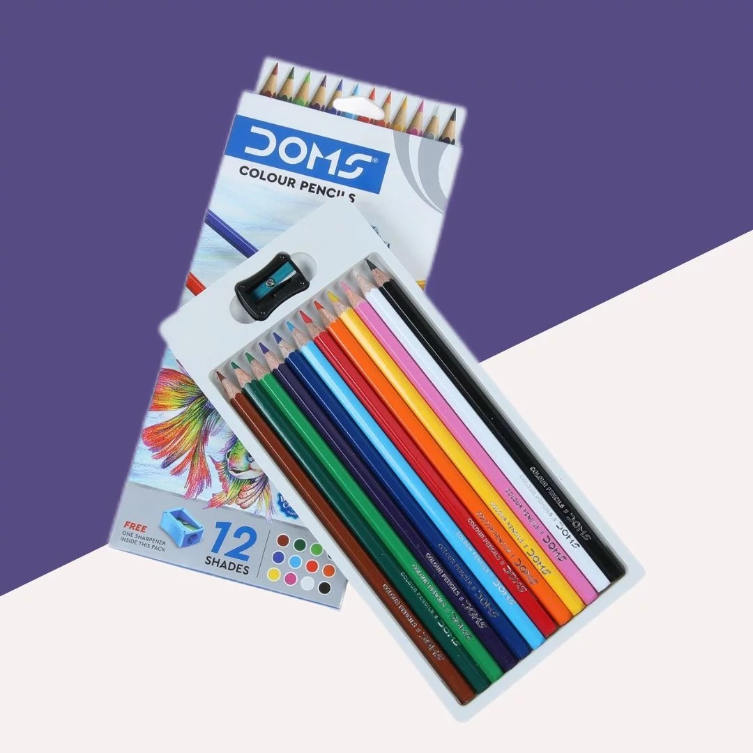 Picture of DOMS 12 Shade Round Shaped Color Pencils
