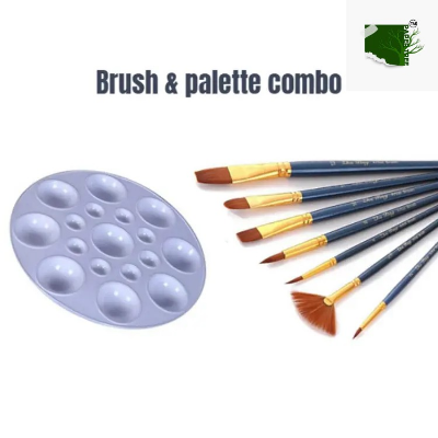 Picture of 7pcs Brush and Round Palette Combo