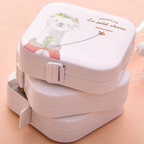 Picture of Deli 79651 leather rolls cute cartoon volume, waist circumference mini small measuring soft ruler soft ruler clothing meter