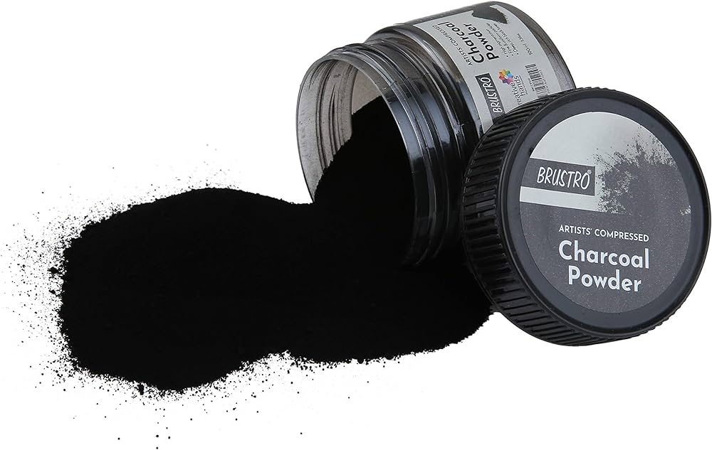 Picture of BRUSTRO Artists Compressed Charcoal Powder 100ml