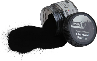 Picture of BRUSTRO Artists Compressed Charcoal Powder 100ml