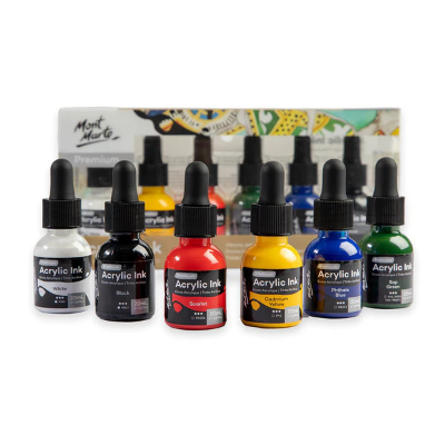 Picture of Mont Marte Premium Acrylic Ink 20ml 6 Color