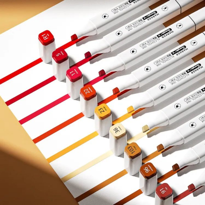 Picture of Guangbo Double Headed High quality Marker Pens Professional Marker Pen Set for Coloring Fine Arts  80 color set