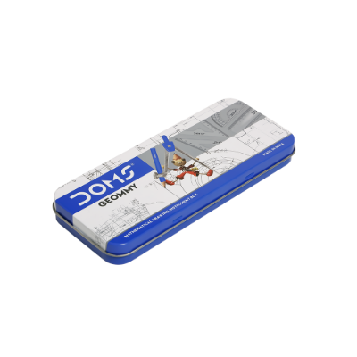 Picture of DOMS Geommy Mathematical Drawing Instrument Geometry Box - 10pcs Set