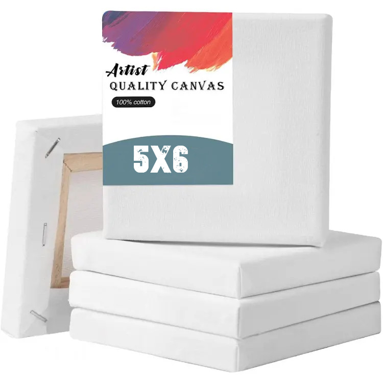 Picture of White Premium canvas 5x6 inch 4 Pcs