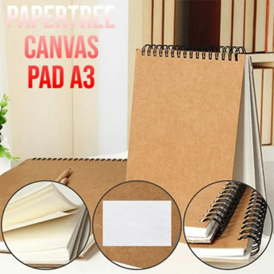 Picture of Premium quality canvas pad for water acrylic and oil color 12 sheets A3 size