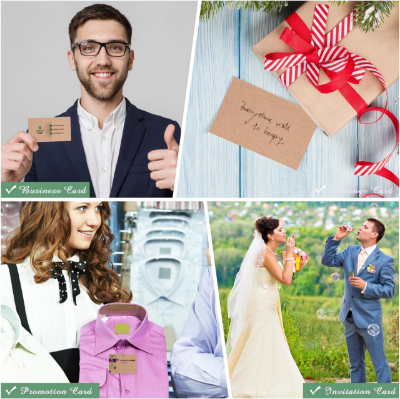 Picture of Craft vintage Business Card Print Paper 10 Pcs