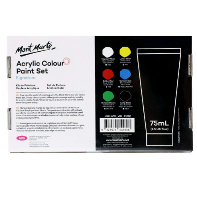 Picture of Mont Marte Acrylic Color Paint Set 75ml 6 Pcs