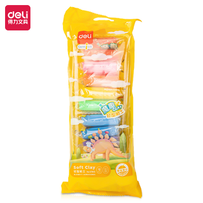 Picture of Deli 67855 ultra light clay colored mud Children's rubber puree children DIY big packaging light child set