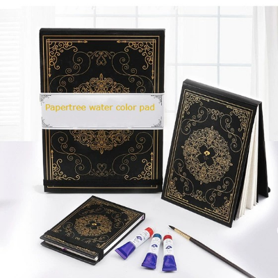 Picture of Papertree premium foil print cover water color pad water color note book with foil print cover