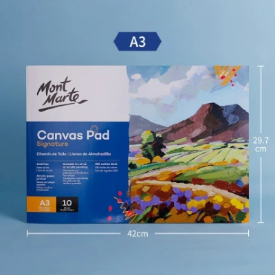 Picture of Mont Marte Canvas Pad A3 Size 11.7x16.5 inch