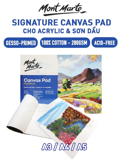 Picture of Mont Marte Canvas Pad A3 Size 11.7x16.5 inch