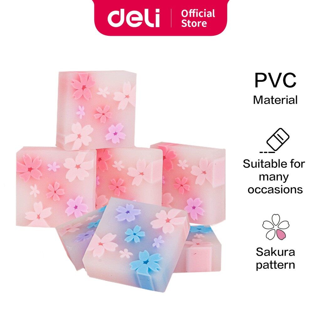 Picture of Deli Eraser 71135 Sakura Series Eraser PVC Material [Per Pcs]