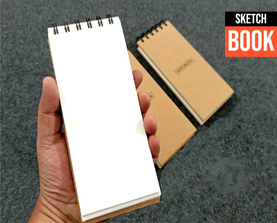Picture of Papertree Mini sketch book Handy size drawing sketch pad 7x3.5 inch