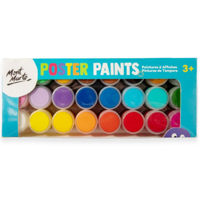 Picture of Mont Marte Poster Paint Set 24pc x 20ml